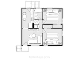 Central Suite B - 2 Bedrooms/King Bed/Parking